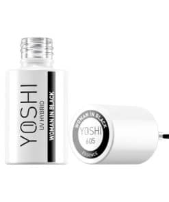 YOSHI UV Hybrid Hybrid Nail Polish Woman In Black 605 6ml