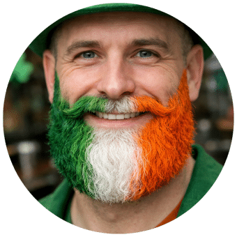 patricks day beard