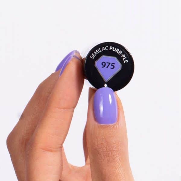 UV Semilac Gel Polish Purr Ple 975 1