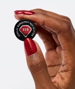 Semilac Gel Polish Burgundy Red Glitter 318 1