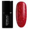 Semilac Gel Polish Burgundy Red Glitter 318