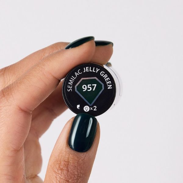Semilac Gel Polish Jelly Green 957 1