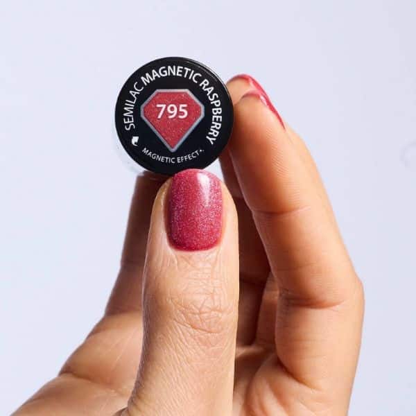 Semilac Gel Polish Magnetic Raspberry 795 1
