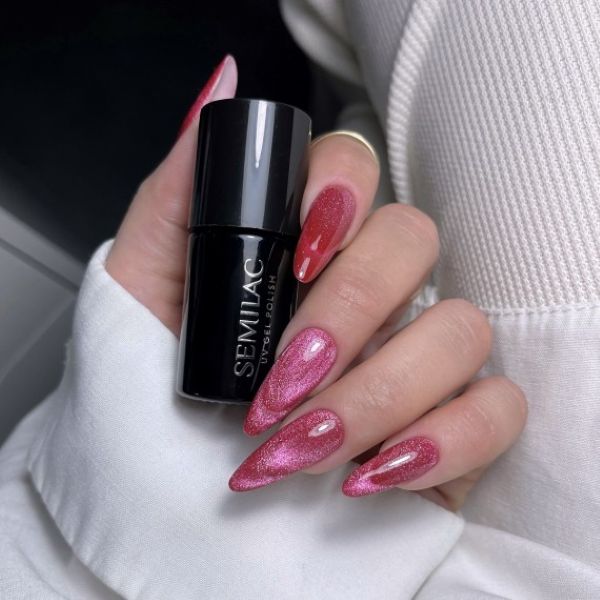 Semilac Gel Polish Magnetic Raspberry 795 2