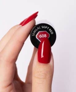 Semilac Gel Polish Soft Red 608 1