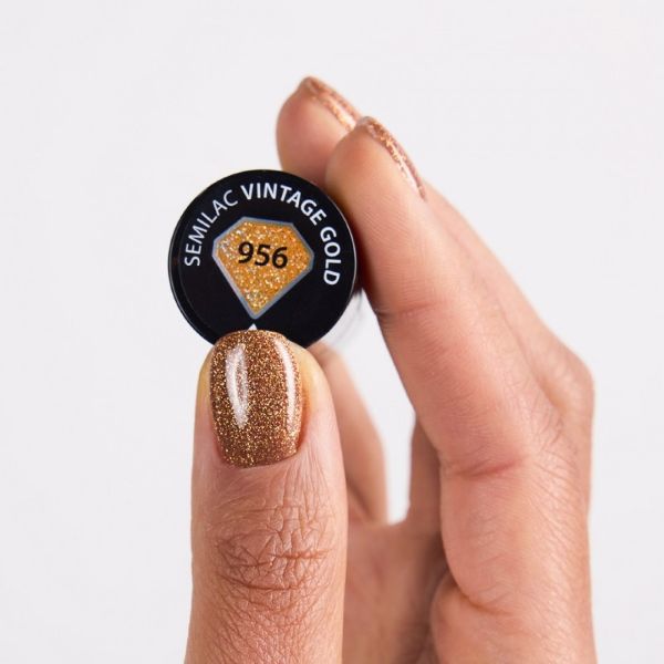 Semilac Gel Polish Vintage Gold 956 1