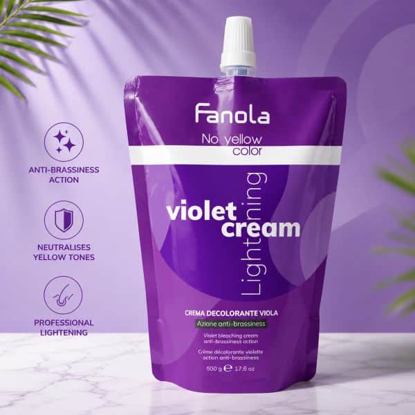 Fanola Color No Yellow Violet Bleaching Cream 500g