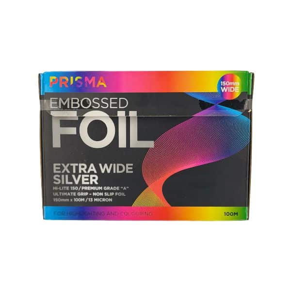 Prisma Embossed Extra Wide Foil Silver 150mmx100m