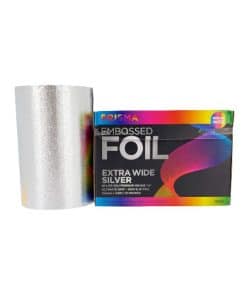 Prisma Embossed Extra Wide Foil Silver