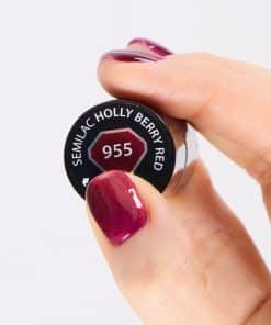 Semilac Gel Polish Holly Berry Red 955 2