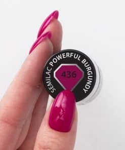 Semilac Gel Polish Powerful Burgundy 436 1