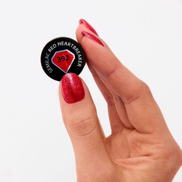 Semilac Gel Polish Red Heartbreaker 392 1
