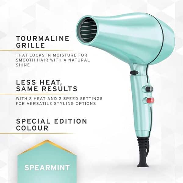 Wahl Pro Keratin Dryer Spearmint pros