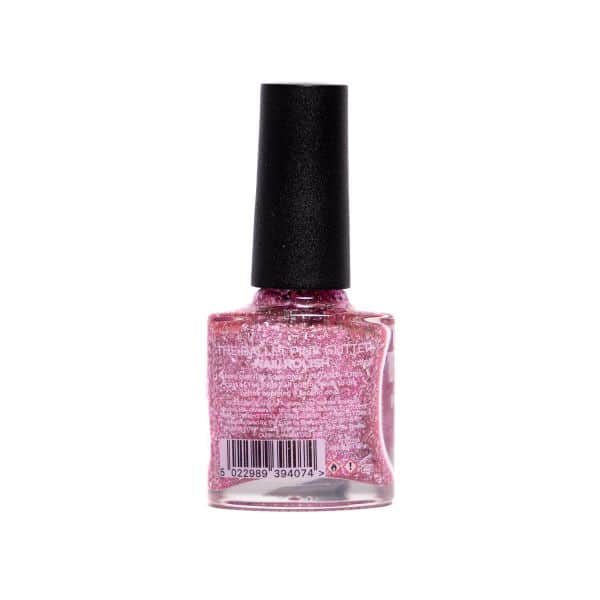The Edge Nail Polish Ballet Pink Glitter 1