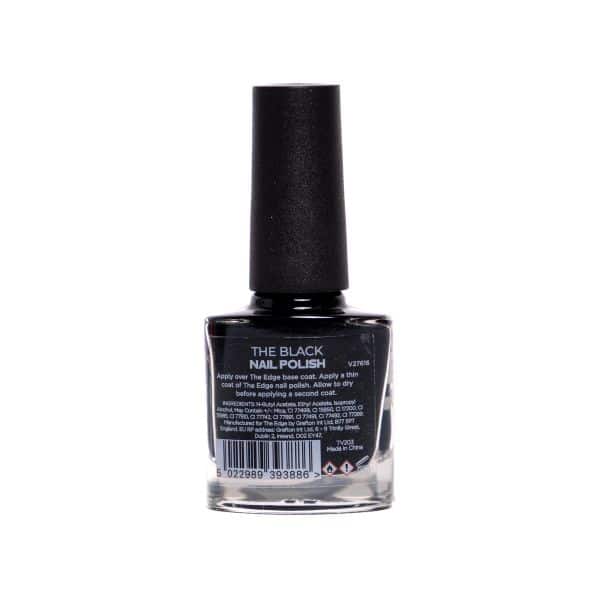 The Edge Nail Polish Black 1